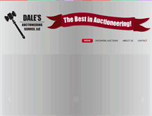 Tablet Screenshot of dalesauctioneering.com
